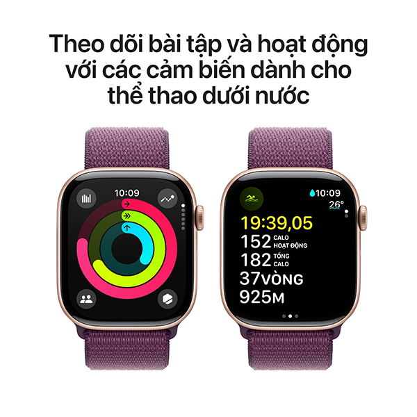 AW S10 46 NHOM VAI - Apple Watch S10 GPS 46mm Viền Nhôm Dây Vải - Chính hãng VN A - 4