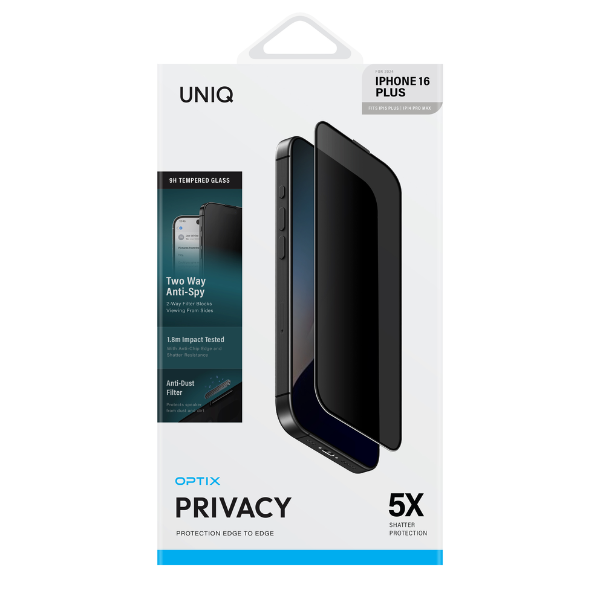 UNIQ-IP6.7(2024)-PRIVACY - Cường lực chống nhìn trộm iPhone 16 Plus 15 Plus UNIQ Optix - 3