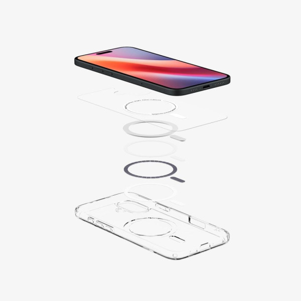 ACS08096 - Ốp lưng Magsafe iPhone 16 Plus Spigen Crystal Hybrid MagFit - 6