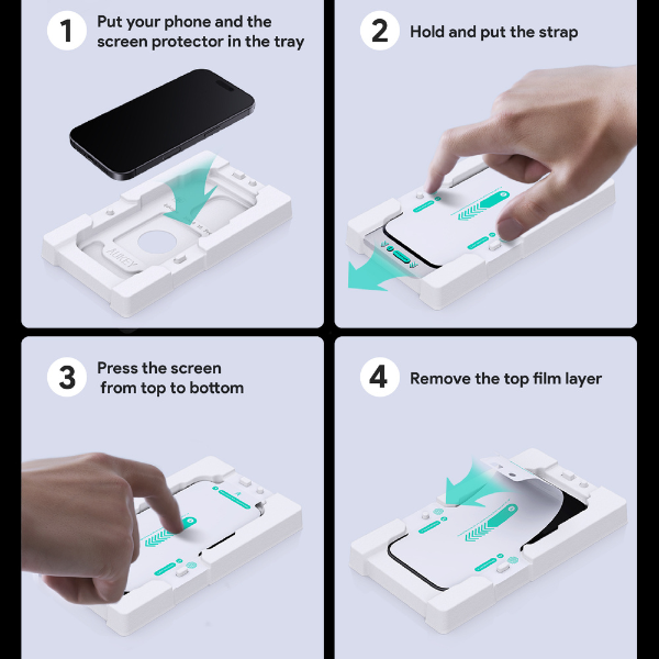 SP-HT20B - Cường lực iPhone 16 Plus 15 Plus Aukey ClearView SP-HT20B - 3