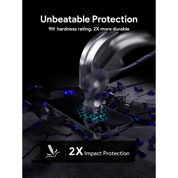 SP-HY20B - Cường lực chống ánh sáng xanh iPhone 16 Plus 15 Plus Aukey OptiGlow SP-HY20 - 8