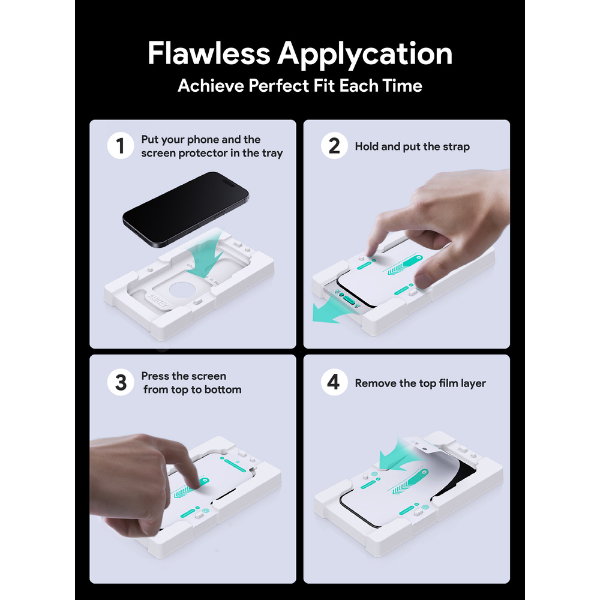 SP-HY20B - Cường lực chống ánh sáng xanh iPhone 16 Plus 15 Plus Aukey OptiGlow SP-HY20 - 3