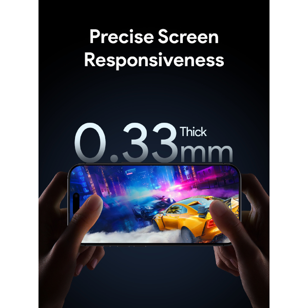 SP-HY20D - Cường lực chống ánh sáng xanh iPhone 16 Pro Max Aukey OptiGlow SP-HY20 - 7