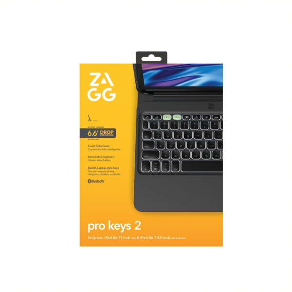 103414639 - Ốp lưng kèm bàn phím iPad Air 11 inch (Air 7 6 5 4) Pro 11 inch ZAGG Pro Keys 2 - 12