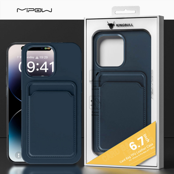 MC15A04-BK - Ốp lưng iPhone 15 Pro Max Mipow Card Bag TPU Leather - 12