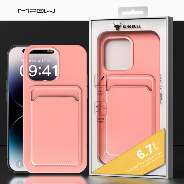 MC15A04-BK - Ốp lưng iPhone 15 Pro Max Mipow Card Bag TPU Leather - 14
