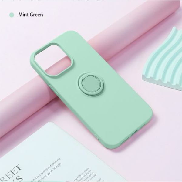 MC15B04-DB - Ốp lưng iPhone 15 Pro Max Mipow Ring Stand TPU Leather - 6