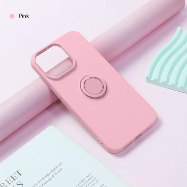 MC15B04-DB - Ốp lưng iPhone 15 Pro Max Mipow Ring Stand TPU Leather - 7
