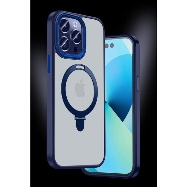 MC15C01-BK - Ốp lưng Magsafe iPhone 15 14 Mipow Stand 2in1 Transparent - 3