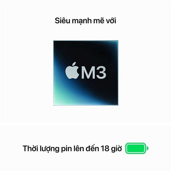 MACBOOK AIR M3 10GPU 8CPU 24GB 512GB - MacBook Air M3 15 inch 10GPU 8CPU 24GB 512GB - Chính hãng VN - 3