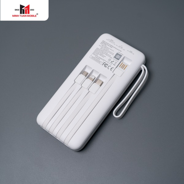 TP-D099 - Pin sạc dự phòng Pisen 10.000 mAh 22.5W Quick PowerLink Round - 13