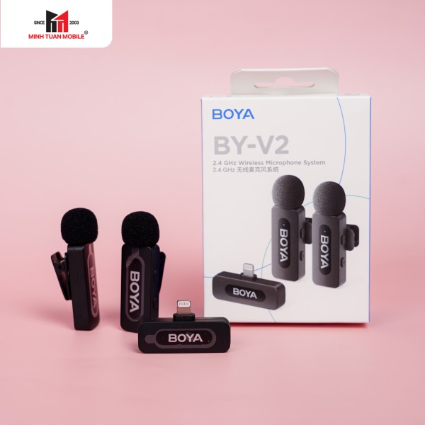 BY-V2 V2.0 - Micro không dây Boya kết nối qua cổng Lightning (Dual) BY-V2 - 4