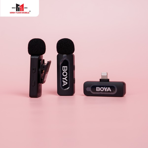 BY-V2 V2.0 - Micro không dây Boya kết nối qua cổng Lightning (Dual) BY-V2 - 7