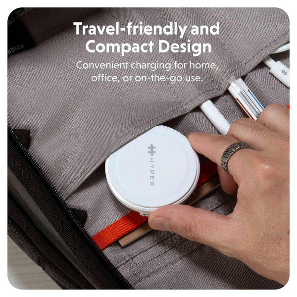 HJ3310WHGL - Đế sạc không dây HyperJuice Qi2 2 in 1 Magnetic Charging Stand - 5