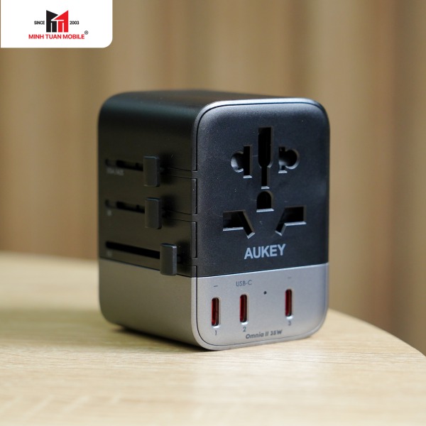 PA-TA07A-GRA - Sạc đa năng Aukey PD35W nhiều cổng PA-TA07A - 14