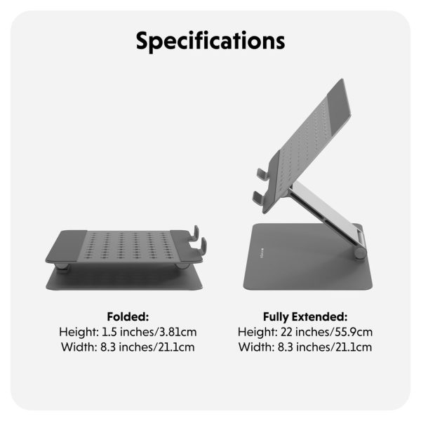 HS1150GYGL - Giá đỡ HyperSpace Ergonomic Laptop Stand - 3