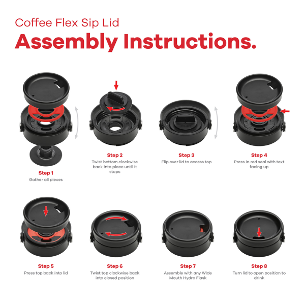 W20BCX722 - Bình nước giữ nhiệt Hydro Flask Wide Flex Sip Lid 20 OZ (591ml) - 3