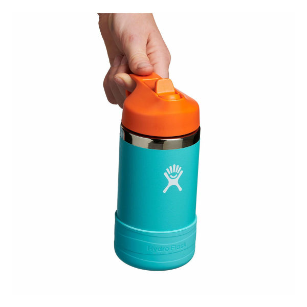 W12CSWBB334 - Bình nước giữ nhiệt dành cho trẻ Hydro Flask Kids Wide Mouth Straw Cap & Boot Anemone 12 OZ - 3