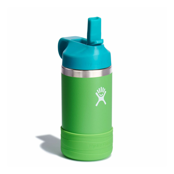 W12CSWBB334 - Bình nước giữ nhiệt dành cho trẻ Hydro Flask Kids Wide Mouth Straw Cap & Boot Anemone 12 OZ - 4