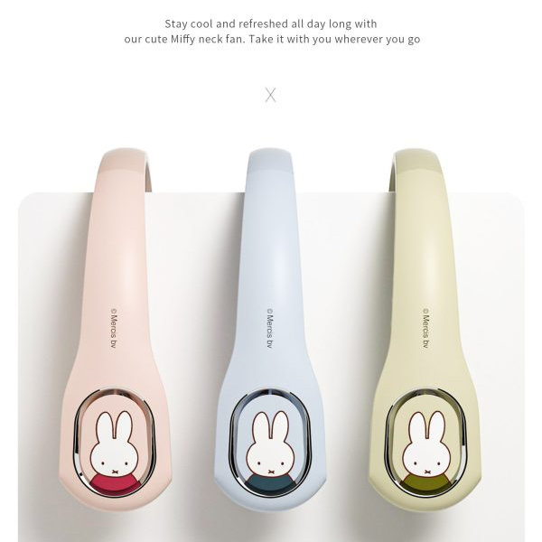 MF12-LG - Quạt cổ không dây Mipow Miffy Neck Fan - 2