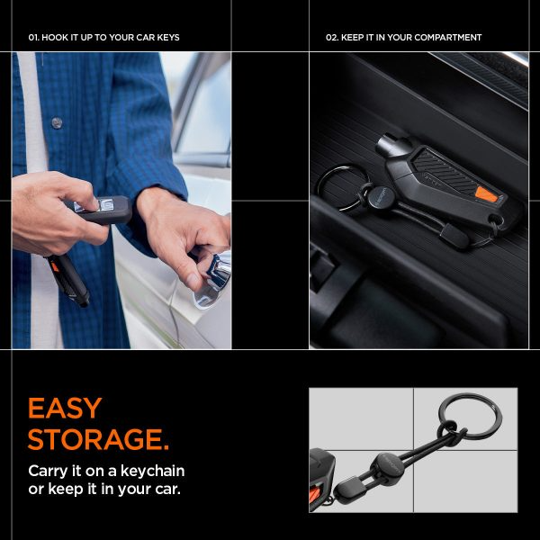 ACP06988 - Bộ phụ kiện dụng cụ thoát hiểm Spigen Car Escape Tool - 2