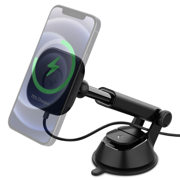 ACP02616 - Đế sạc Magsafe xe hơi Spigen Ontap Pro Wireless Magnetic Car Charger Dashboard (Magfit) - 7