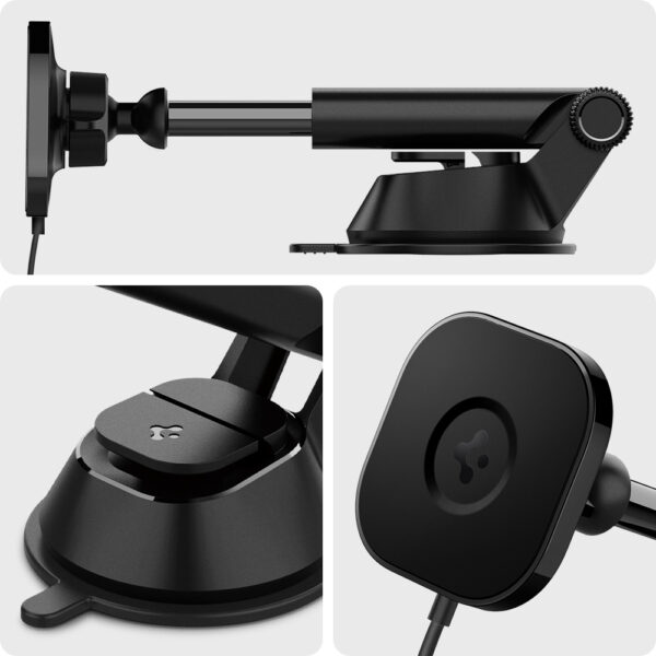 ACP02616 - Đế sạc Magsafe xe hơi Spigen Ontap Pro Wireless Magnetic Car Charger Dashboard (Magfit) - 10