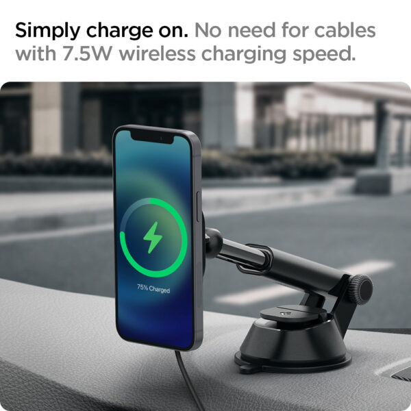 ACP02616 - Đế sạc Magsafe xe hơi Spigen Ontap Pro Wireless Magnetic Car Charger Dashboard (Magfit) - 13