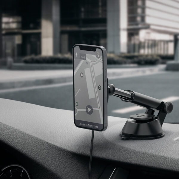 ACP02616 - Đế sạc Magsafe xe hơi Spigen Ontap Pro Wireless Magnetic Car Charger Dashboard (Magfit) - 14