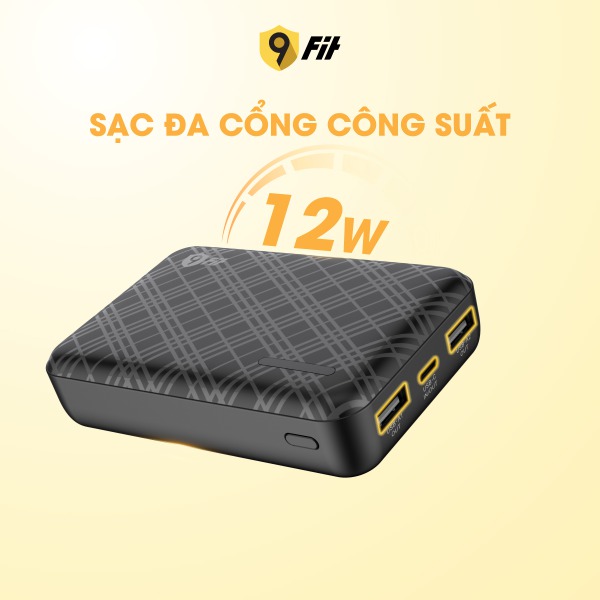 9PL10K03B - Pin sạc dự phòng 9Fit Lite 10.000 mAh 3.7V Li-Polymer - 10