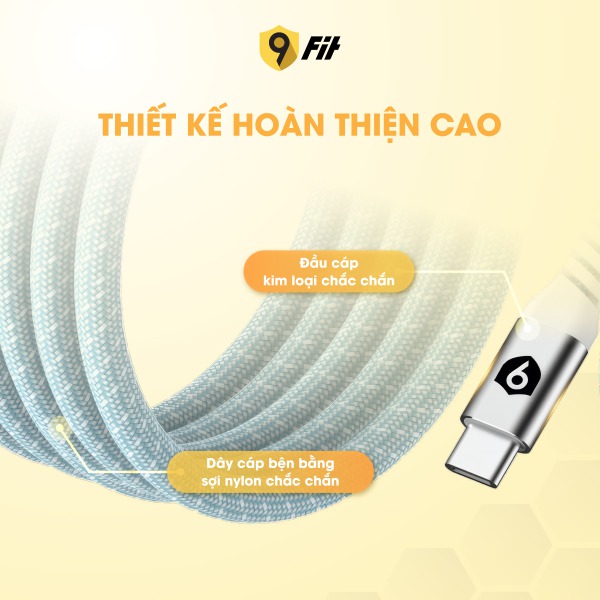 9C10MCCN - Cáp Type-C to Type-C từ tính tự cuộn 9Fit 1M - 6