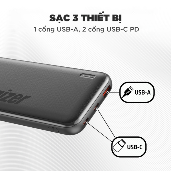 UE10055PQBK - Pin sạc dự phòng Energizer 10.000 mAh 3.7V Li-Polymer UE10055PQ - 11