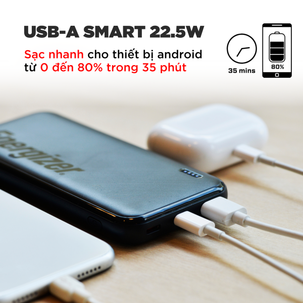 UE10055PQBK - Pin sạc dự phòng Energizer 10.000 mAh 3.7V Li-Polymer UE10055PQ - 14