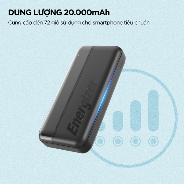 UE20050CBK - Pin sạc dự phòng Energizer 20.000 mAh 3.7V Li-Polymer - 7