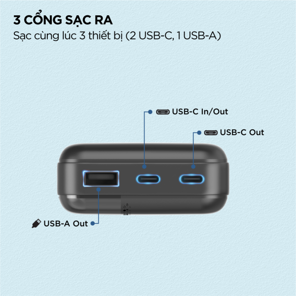 UE20050CBK - Pin sạc dự phòng Energizer 20.000 mAh 3.7V Li-Polymer - 8