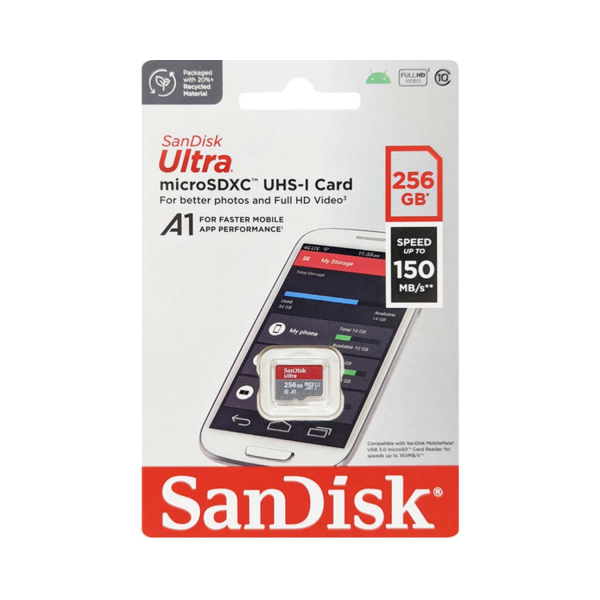 MC24042418 - Thẻ nhớ MicroSDXC SanDisk Ultra 256GB A1 C10 U1 UHS-I 140MB s (SDSQUAC-256G-GN6MN) - 3