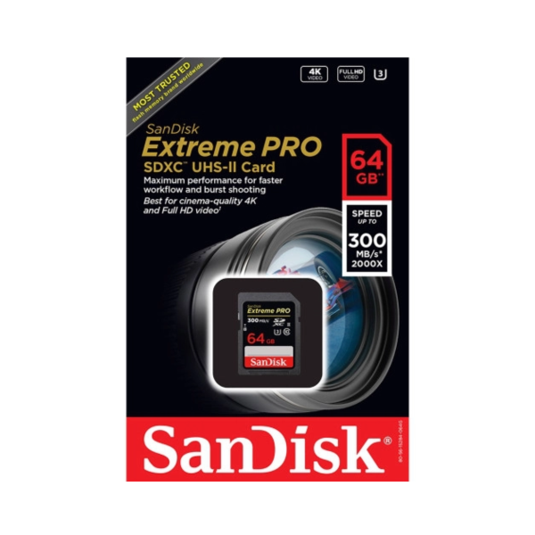 MC12022501 - Thẻ nhớ SDXC Sandisk Extreme Pro 64GB V90 U3 C10 UHS-II 300MB s (SDSDXDM-064G-GN4IN) - 2