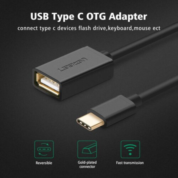 30701 - Cáp OTG USB Type C sang USB 3.0 Ugreen US154 - 2