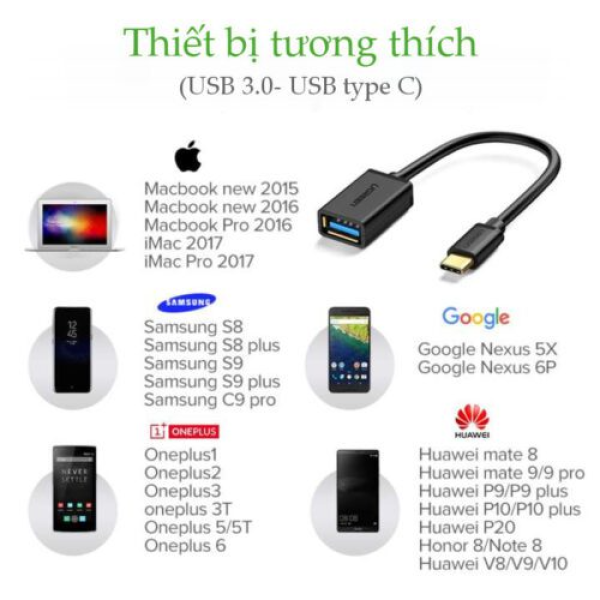 30701 - Cáp OTG USB Type C sang USB 3.0 Ugreen US154 - 7