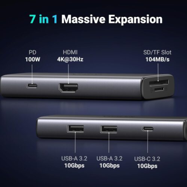 15531 - Hub chuyển đổi Ugreen Type-C 7 in 1 CM498 - 5