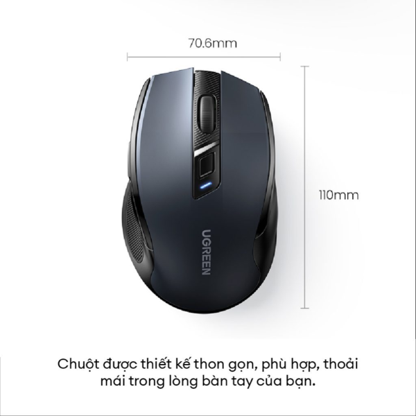 15063 - Chuột máy tính công thái học không dây Ugreen MU006 - 5