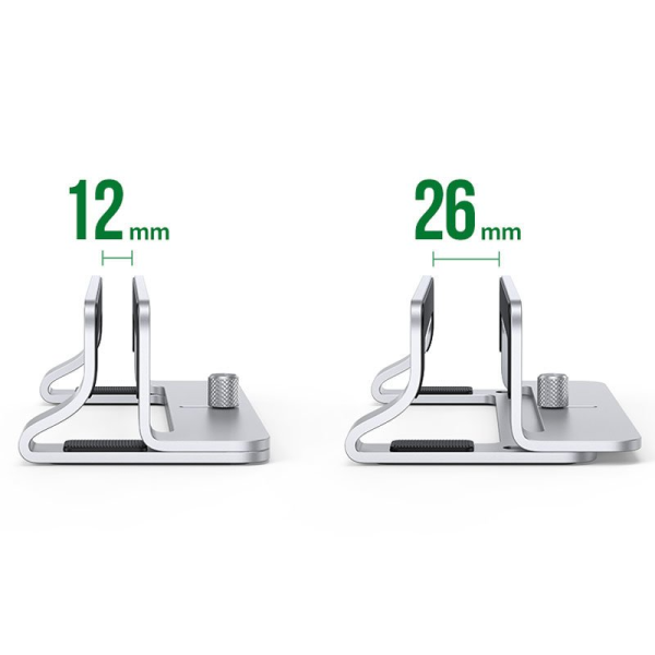 20471 - Đế đỡ để máy tính xách tay dọc Ugreen LP258 hợp kim nhôm - 8
