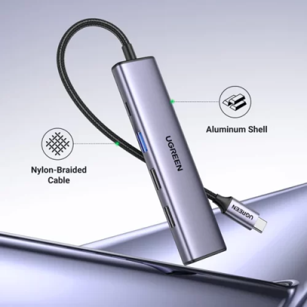 15495 - Hub chuyển đổi Ugreen Type-C 5 in 1 CM478 - 2