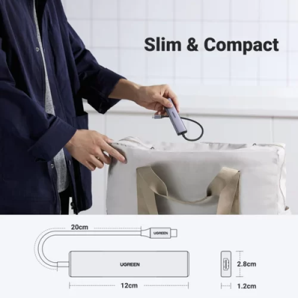 15495 - Hub chuyển đổi Ugreen Type-C 5 in 1 CM478 - 3