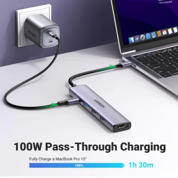 15495 - Hub chuyển đổi Ugreen Type-C 5 in 1 CM478 - 6