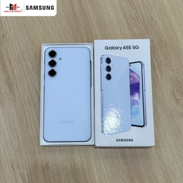 357042142036897 - Samsung Galaxy A55 5G 8GB 128GB Ice Blue VN Fullbox - Cũ Đẹp - 3