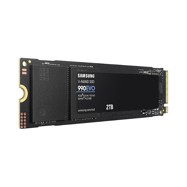 SSDINT07072436 - Ổ cứng SSD gắn trong Samsung 990 Evo 2TB PCIe 4.0 x4 PCIe 5.0 x2 NVMe V-NAND M.2 2280 upto 5000MB s (MZ-V9E2T0BW) - 3