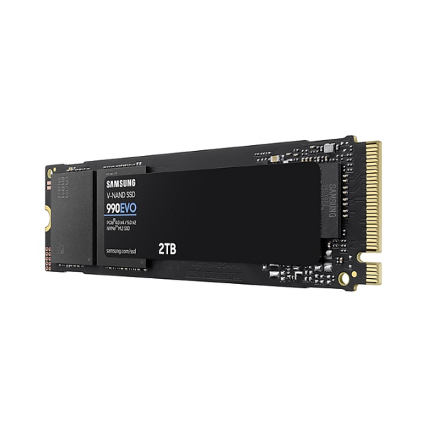 SSDINT07072436 - Ổ cứng SSD gắn trong Samsung 990 Evo 2TB PCIe 4.0 x4 PCIe 5.0 x2 NVMe V-NAND M.2 2280 upto 5000MB s (MZ-V9E2T0BW) - 4