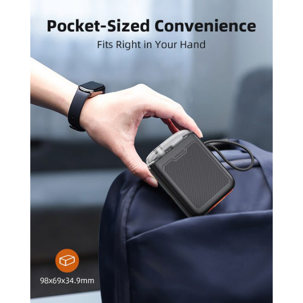 TM31BLK - Pin sạc dự phòng Innostyle 10.000 mAh 30W TransiMini FlexCharge Retractable - 3