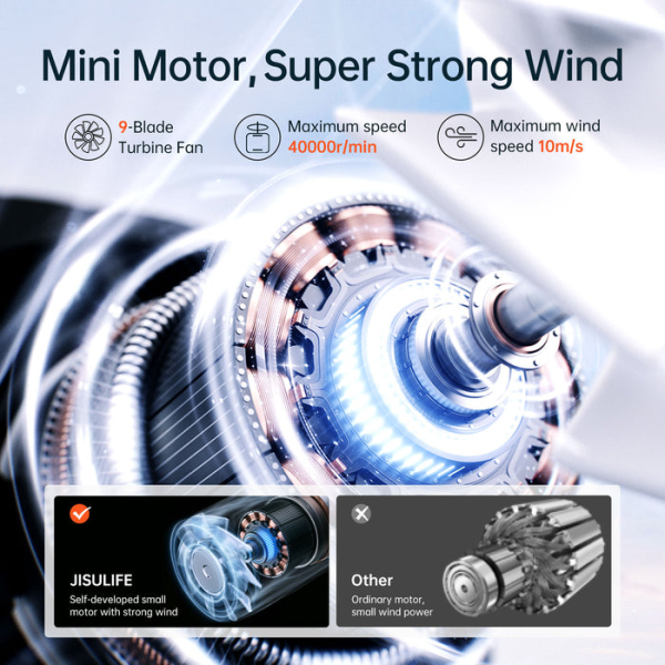 J2613 - Quạt cầm tay mini JisuLife Life 9 3600 mAh - 4